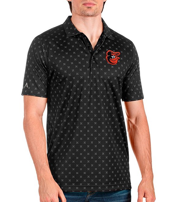 Color:Black - Image 1 - MLB Baltimore Orioles Spark Short-Sleeve Polo Shirt