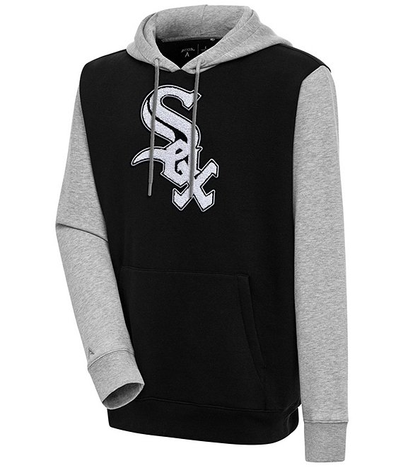 Color:Chicago White Sox Black/Grey - Image 1 - MLB Chenille Patch Victory Hoodie