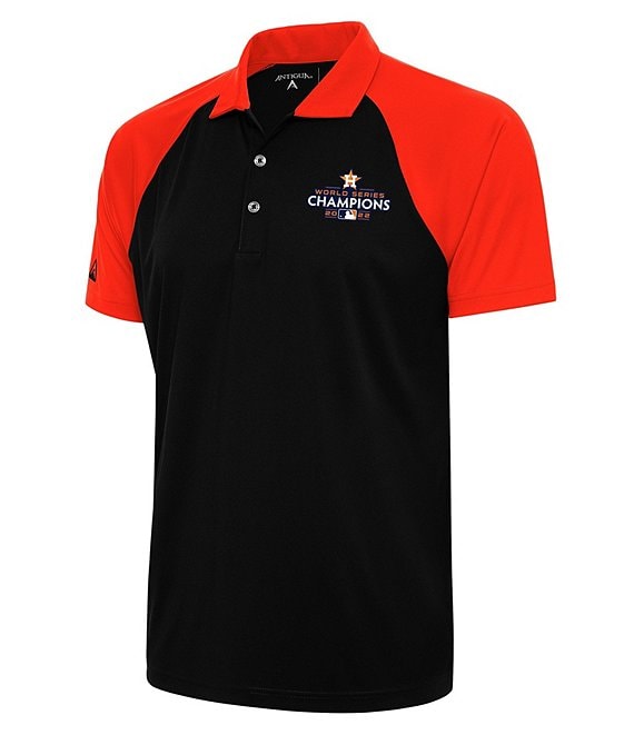 Antigua MLB Houston Astros 2022 World Series Champions Nova Short-Sleeve Polo Shirt - XL