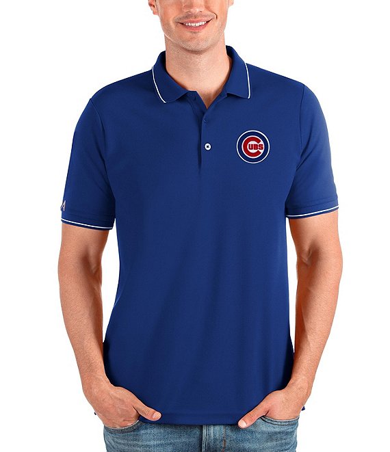 Color:Chicago Cubs Dark Royal - Image 1 - MLB National League Affluent Short-Sleeve Polo Shirt
