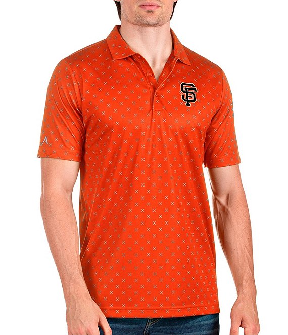 Color:Mango - Image 1 - MLB San Francisco Giants Spark Short-Sleeve Polo Shirt