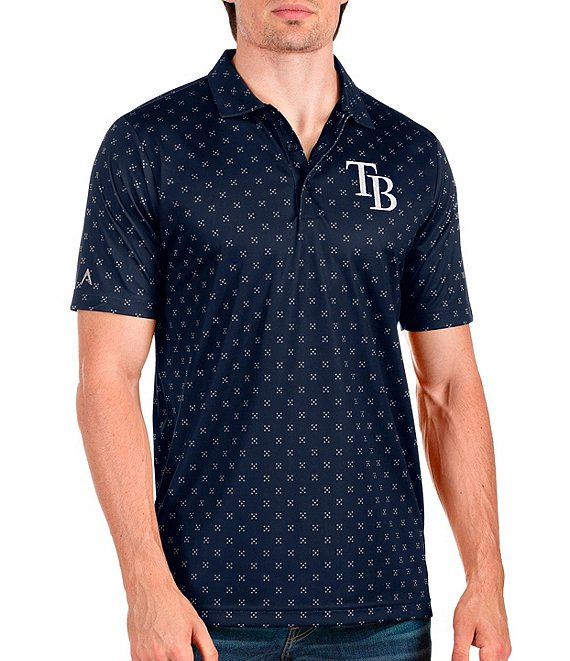 Antigua MLB Tampa Bay Rays Spark Short-Sleeve Polo Shirt - L