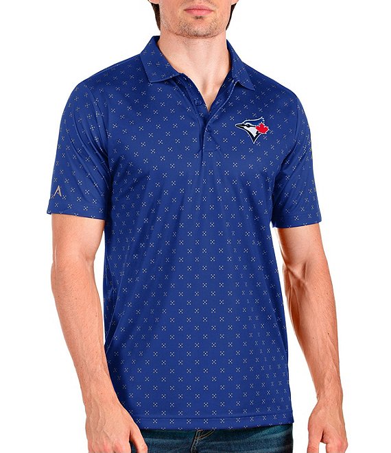 Color:Dark Royal - Image 1 - MLB Toronto Blue Jays Spark Short-Sleeve Polo Shirt