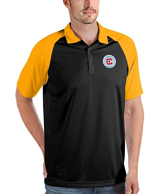 Color:Chicago Fire Black/Gold - Image 1 - MLS Eastern Conference Nova Short-Sleeve Polo Shirt