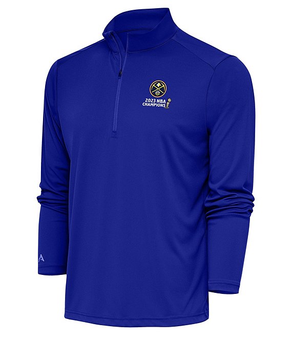 Antigua NBA Denver Nuggets 2023 World Champions Tribute Quarter Zip ...