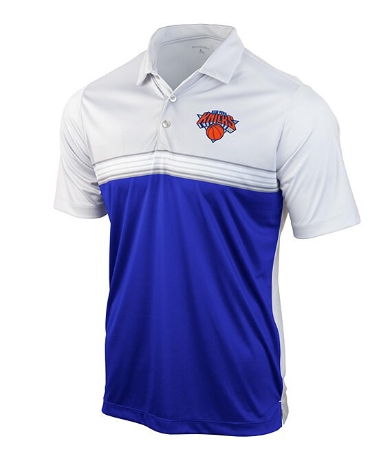 Color:New York Knicks Dark Royal - Image 1 - NBA Eastern Conference Answer Short Sleeve Polo Shirt
