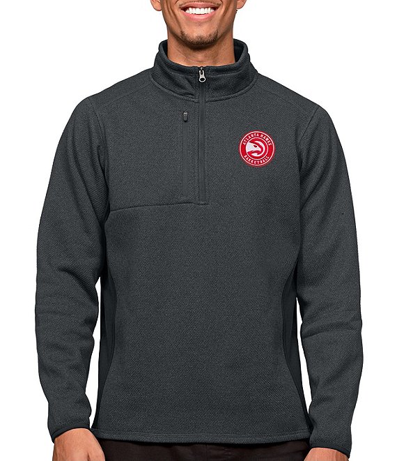 Color:Atlanta Hawks Charcoal - Image 1 - NBA Eastern Conference Course Pullover