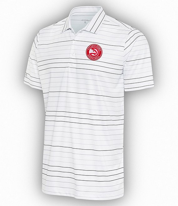 Color:Atlanta Hawks Black - Image 1 - NBA Eastern Conference Ryder Short-Sleeve Polo Shirt