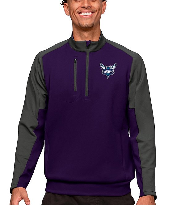 Color:Charlotte Hornets Dark Purple - Image 1 - NBA Eastern Conference Team Pullover