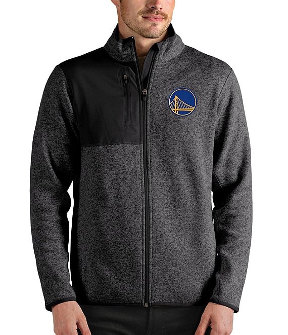 Color:Golden State Warriors Smoke - Image 1 - NBA Western Conference Fortune Full-Zip Jacket