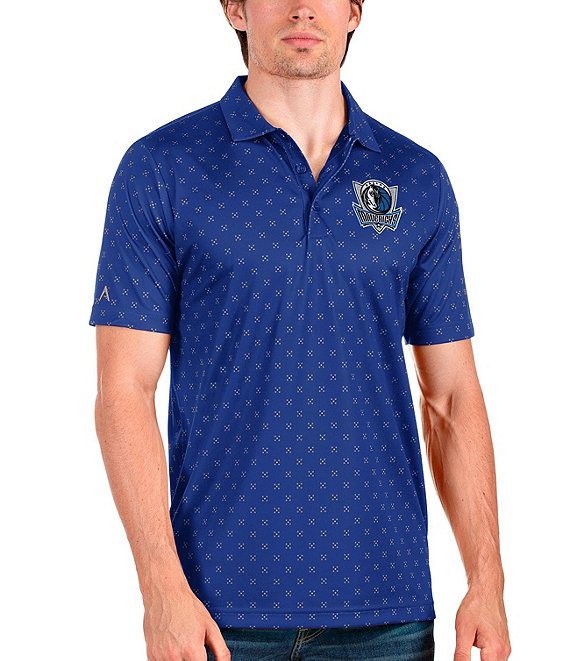 Color:Dallas Mavericks Dark Royal - Image 1 - NBA Western Conference Spark Short-Sleeve Polo Shirt