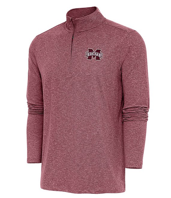 Color:Mississippi State Bulldogs Maroon - Image 1 - NCAA SEC Hunk Quarter-Zip Pullover