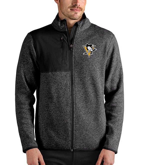 Color:Pittsburgh Penguins Smoke - Image 1 - NHL Eastern Conference Fortune Full-Zip Jacket