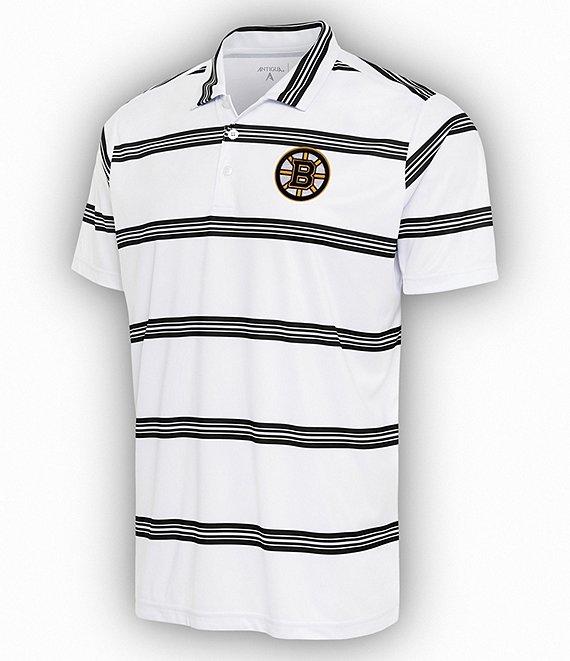 Color:Boston Bruins Black - Image 1 - NHL Eastern Conference Groove Short-Sleeve Polo Shirt
