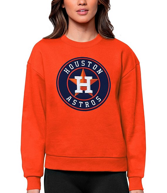 Color:Houston Astros Mango - Image 1 - Women's MLB American League Sweatshirt