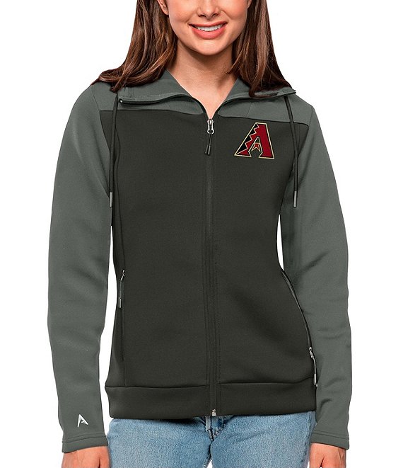 Color:Arizona Diamondbacks Dark Red - Image 1 - Women's MLB National League Protect Hoodie