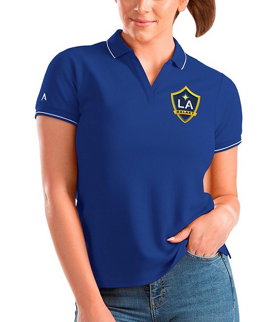 Pro Shop Collegiate Short-Sleeve Polo Shirt with Embroidered Logo in Official School Colors