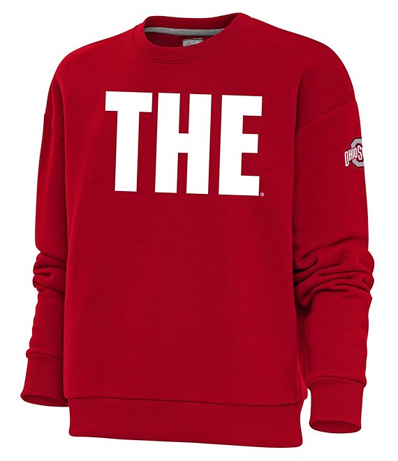 Color:Dark Red - Image 1 - Women's NCAA #double;The#double; Ohio State Buckeyes Victory Sweatshirt