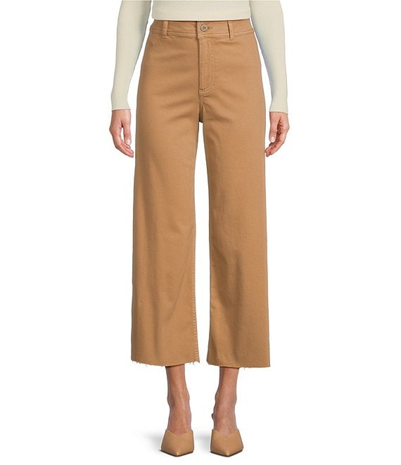 GESTUZ Alexandra Wool-Blend Trousers in Brown | Endource