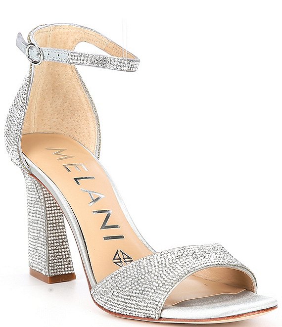 Antonio Melani Blaire Rhinestone Embellished Hotfix Dress Sandals ...