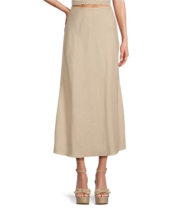 Antonio Melani Blakely Coordinating A-line Stretch Linen Skirt | Dillard's