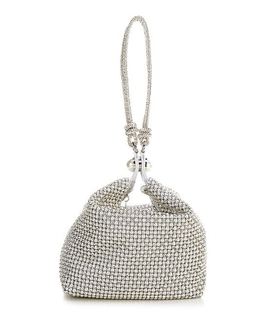 Antonio Melani Crystal Mesh Wristlet Handle Bag | Dillard's