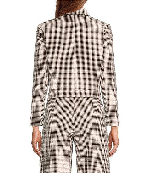 Antonio Melani Dakotah Gingham Button Front Coordinating Jacket