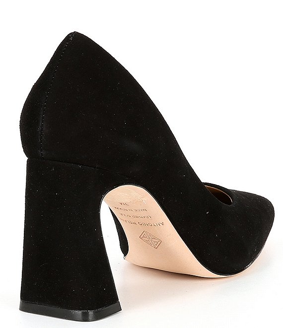 Antonio Melani Ellery Suede Flared Heel Pumps | Dillard's