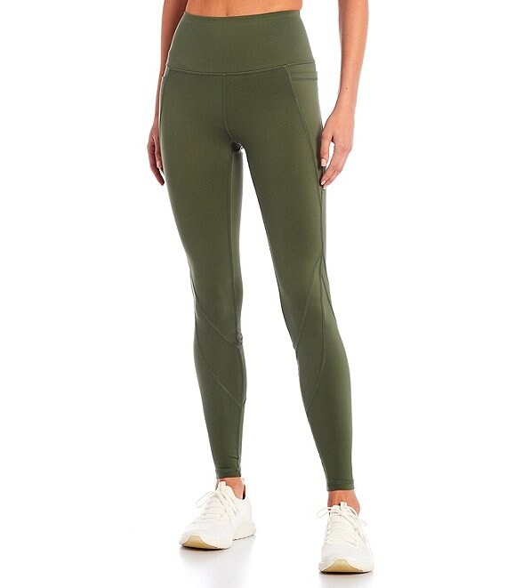Color:Olive - Image 1 - Active Endurance High Waisted 28#double; Leggings
