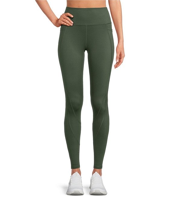 Color:Olive - Image 1 - Active Endurance High Waisted Coordinating 28#double; Leggings