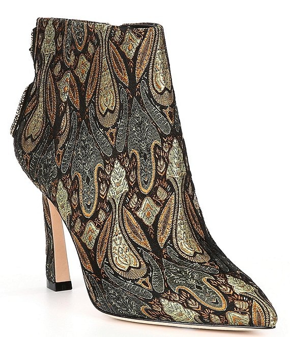 Antonio Melani Grayce Jacquard Snake Embellished Booties | Dillard's