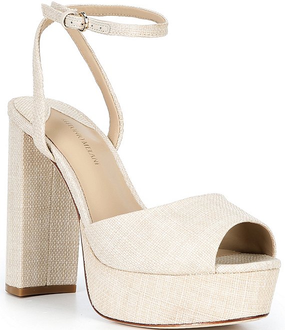 Antonio Melani Harri Linen Platform Dress Sandals