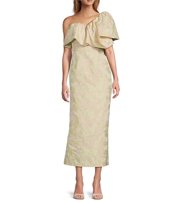Antonio Melani Jordyn Floral Jacquard One Shoulder Dress Antonio Melani Jordyn Floral Jacquard One Shoulder Dress