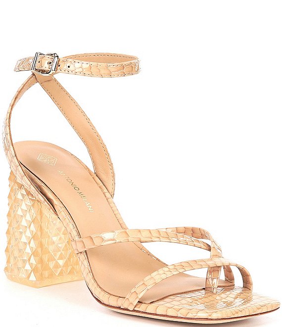 Mother Of Pearl Clear Strap Nude Heels *Final Sale* | Everyday EDEN -  Quality Boutique Clothing Made Affordable