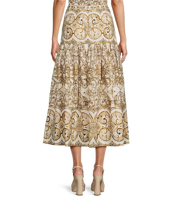 Antonio Melani Kelsey Coordinating High Rise A-line Midi Skirt