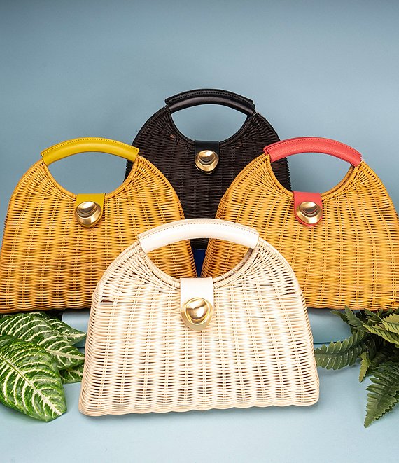 Antonio Melani Lena Wicker Arch Clutch Bag | Dillard's