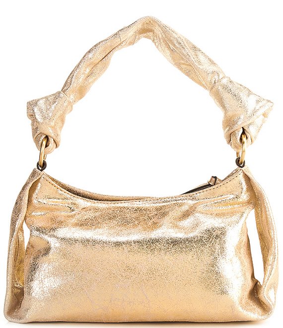 Antonio Melani Metallic Leather Crescent Shoulder Bag | Dillard's