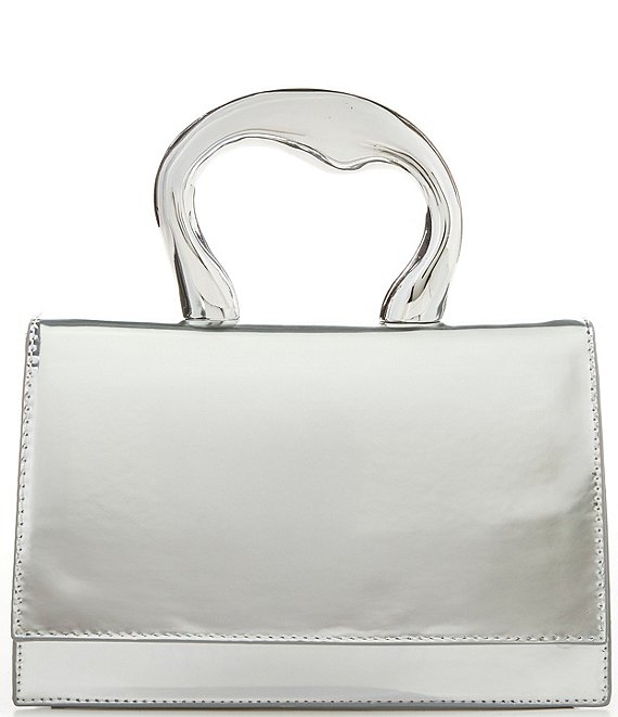Antonio Melani Molten Mirrored Top Handle Bag