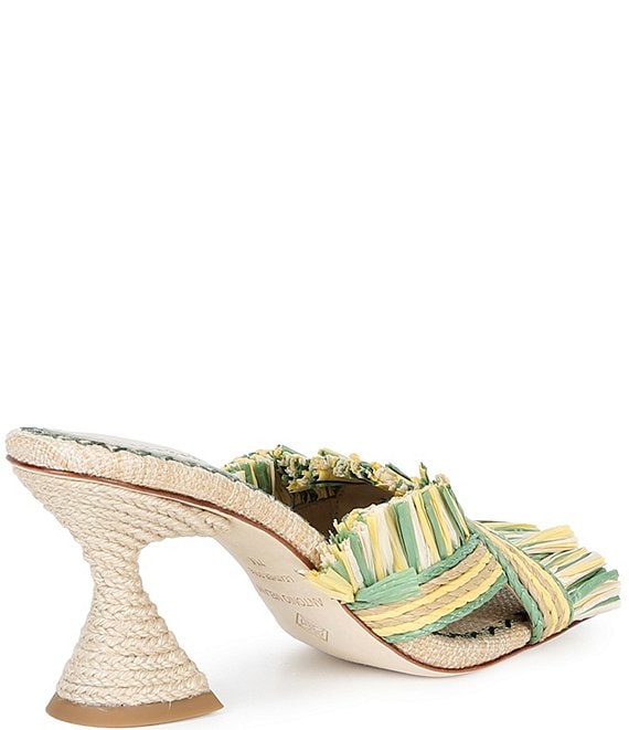 Antonio Melani Ollie Fringe Raffia Slide Sandals | Dillard's