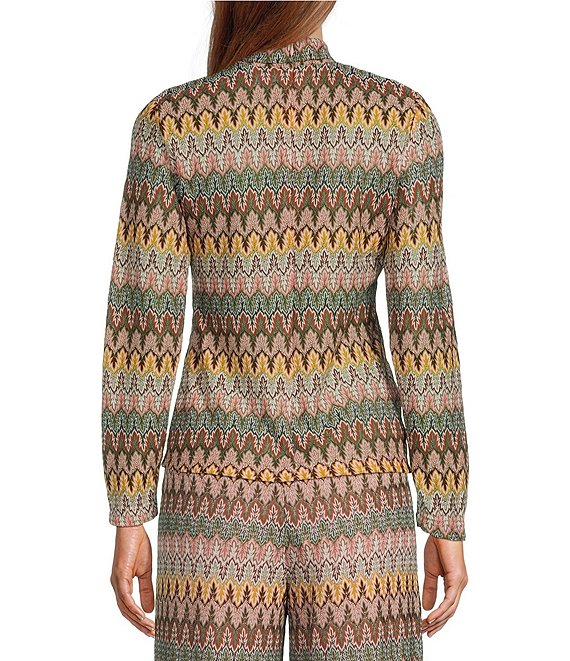 Antonio Melani Opal Crochet Wave Turtleneck Long Sleeve