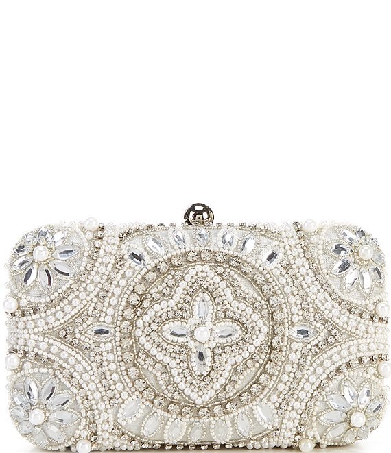 Antonio Melani Pearl Encrusted Beaded Clutch | Dillard's