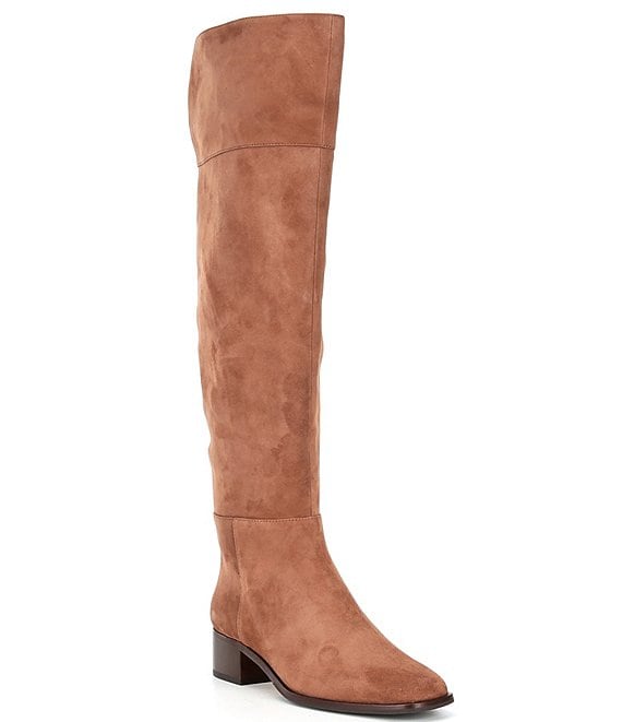 Color:Soft Crepe - Image 1 - Rilee Suede Over-the-Knee Dress Boots