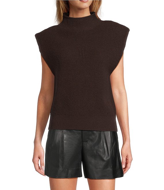 Antonio Melani Rory Turtleneck Cap Sleeve Sweater