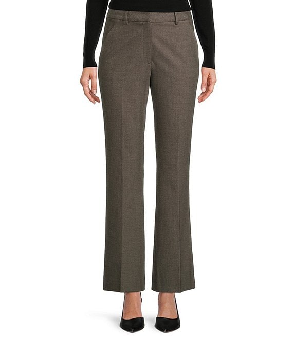 Color:Black/Grey - Image 1 - Ryleigh Flat Front Pants