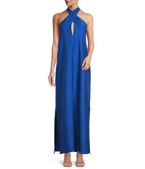 Antonio Melani Sondra Lyocell Blend Halter Maxi Dress