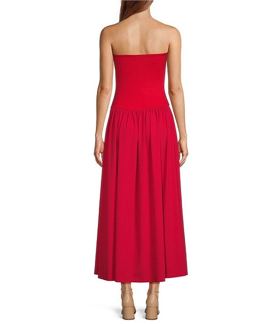 antonio melani strapless dress Dresses | Antonio Melani Lucia Shift Maxi | Color: Pink | Size: 12 Strapless necklineSleevelessPleatedBack zip closure Antonio Melani Weekender Strapless Convertible