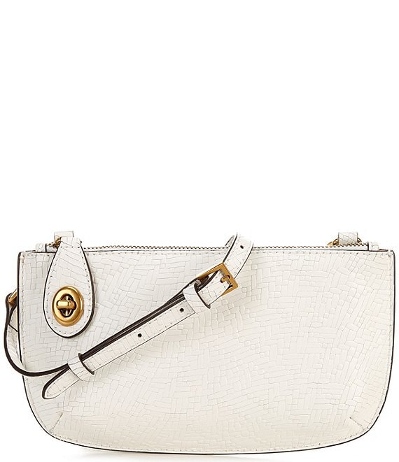 Antonio Melani Woven Embossed Pouchette Crossbody Bag