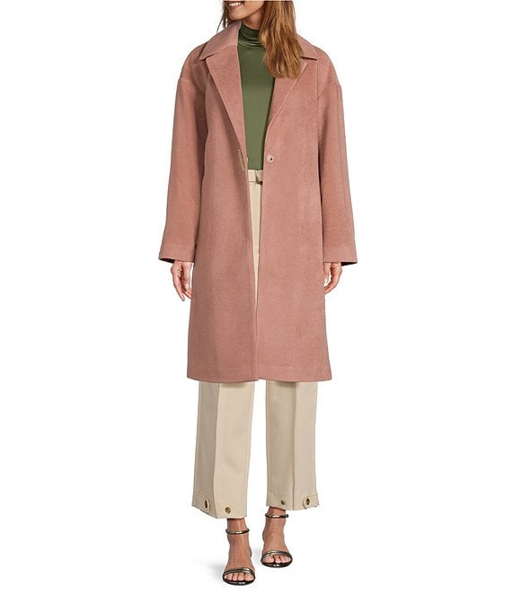Antonio Melani x Elizabeth Damrich Kate Button Front Wool Blend Coat ...