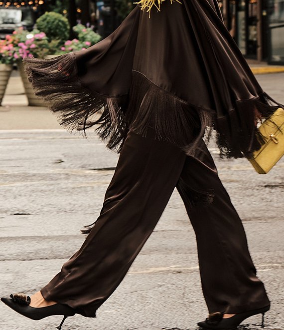 Antonio Melani x Style By Simkins Hampton Satin Wide Leg Coordinating Pants