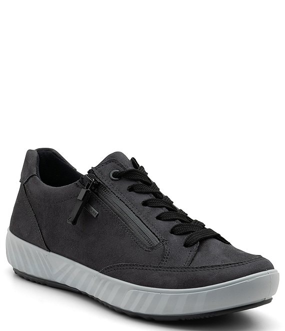 Color:Grey - Image 1 - Allesandra Waterproof Zip Sneakers